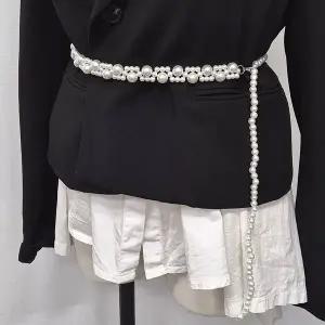 진주 체인벨트 여성 패션소품 악세서리