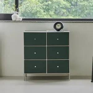 [우아미]파우 컬러풀 미드센추리 모듈 수납장 800