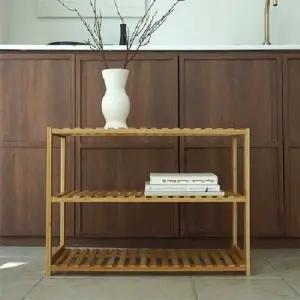 ksr  SM)대나무 다용도선반 일반형3단 대나무 다용도선반