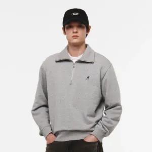 [캉골](센텀시티점)하프 집 세미오버핏 스웨트셔츠 1792 멜란지그레이