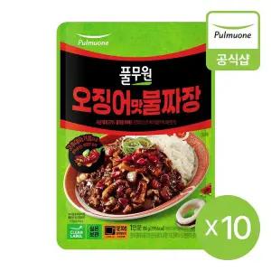 [풀무원] 오징어맛불짜장 덮밥소스 180gX10개