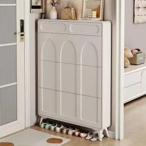 초슬림 좁은 현관 신발장 팝업 가정용 협고립 수납장 두께