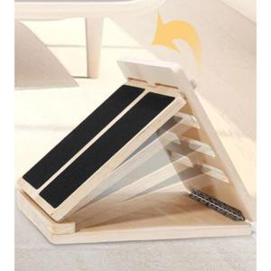 골반 풋보드 테스 도구 발판 8단 우드 경사발판 발목 스트링 패드 홈트