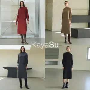 [케이수] 25FW 울 블렌디드 투웨이 원피스+베스트 세트