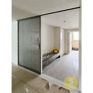 [바른도어]70번 원슬라이딩중문 간살형 LX베니프 투명강화유리