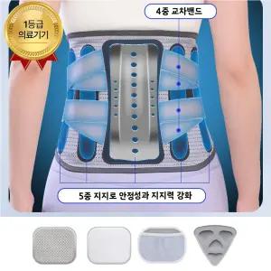 wirkri 의료기기 알루미늄 강판 5중 지지 허리 보호대