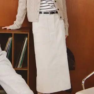 [캉골](센텀시티점)우먼스 코듀로이 베이직 스커트 8120 아이보리