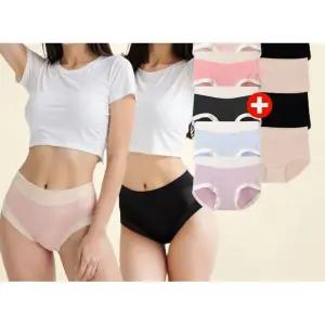[APP전용] 10매) 베스트 여성 심리스 베이직 원톤/투톤 모달 팬티 1+1(5+5)