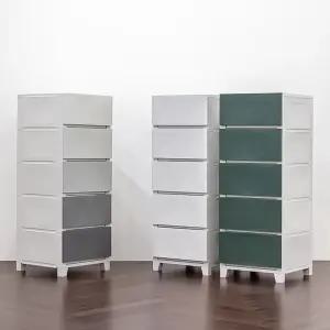 국내제작 튼튼한 홈클로젯 톤업 5단 서랍장 1+1 플라스틱 수납장 틈새 서랍정리함