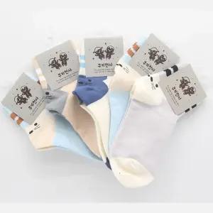 9살10살 남자어린이 쥐돌이 뒷꿈치 캐릭터 중목양말 5켤레 예쁜 발목편한 남아 질긴