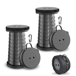 누마누 2팩 접이식 의자 및 휴대용 가방 + 클립 - 의자, 높이 조절 가능, 가볍고 텔레스코프 캠핑 시트 여행 발판 최대 400파운드