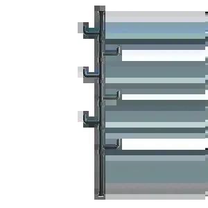 고정식 1단 천장형 폴 행거 스탠드옷걸이