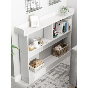 우드 슬림장 틈새 틈새장 베란다 100x20 폭좁은 선반 침대 화이트 책장 따뜻한