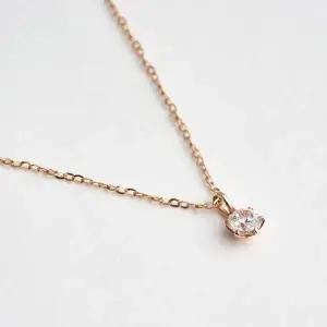 [로이드](센텀시티점)0.09ct 솔리테어 다이아 14K 목걸이 LNF25024D