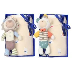 [갤러리아] (압소바출산,백일,신생아내의세트)폴리내의+사자,곰딸랑이세트(A2D-10313SET)