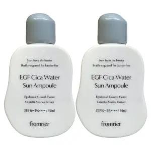 프롬리에 비건 EGF 시카 워터 선앰플 56ml(SPF50+) 2개 / 써클