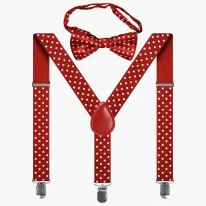 땡땡이 어린이 멜빵 레드 키즈멜빵 유아멜빵 아동멜빵 패션멜빵 주니어멜빵