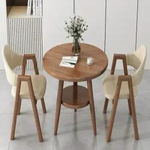 원목 원형 테이블 의자 세트 2인 카페 거실