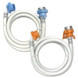 LG 삼성 대우 세탁기 급수호스 냉수 온수 원터치 수도꼭지연결 호스 1.9M 호환