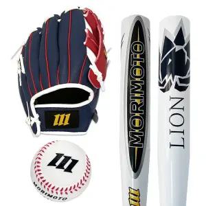 모리모토 주니어 야구세트 알류미늄 야구배트+글러브+야구공