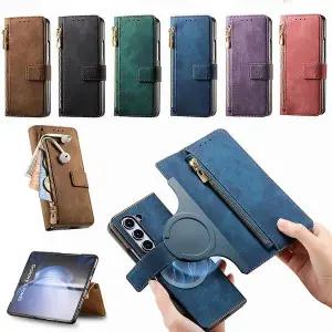 유니블링 갤럭시z폴드 4 5 6 7 마그네틱 지퍼 카드 지갑 케이스