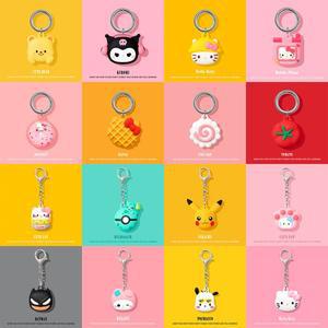 에어태그 실리콘 케이스 귀여운 만화 보호 커버 위치 추적기 키체인 충격 방지 쉘