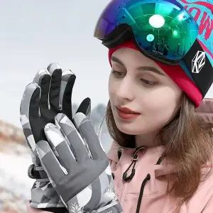 여성용 스마트폰 터치 방한 미끄럼방지 스키장갑
