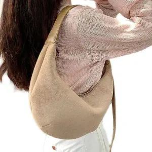 [콩심팥심]여성 스웨이드 호보백 데일리 숄더백 인기 숄더백