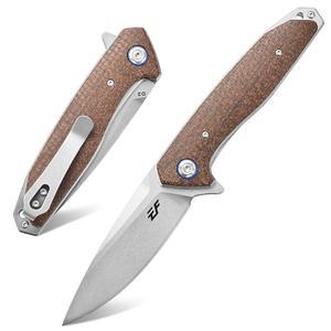 Eafengrow EF972 접이식 나이프 D2 스틸 블레이드 미카르타 핸들 포켓 야외 캠핑 하이킹 작업용 도구