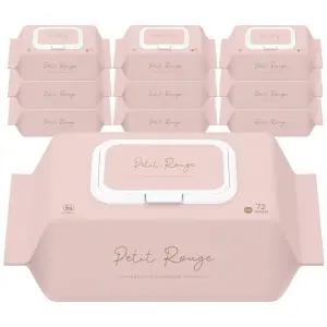 쁘띠루쥬 프리미엄 초순수 엠보싱 물티슈 캡형