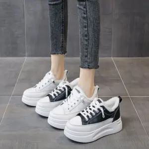 여성 겨울 스니커즈 털안감 키높이 털단화 털운동화