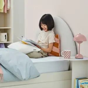 한샘 샘키즈 보나 패브릭헤드 침대 SS+샘키즈 알러지케어 매트리스 SS