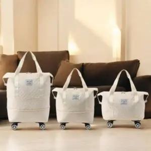 [콩심팥심]아이러빗2단확장보스턴백바퀴달린보조여행가방