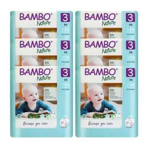 밤보네이처 밤보그린 기저귀 밴드형 3단계 중형 공용 28매입X6개