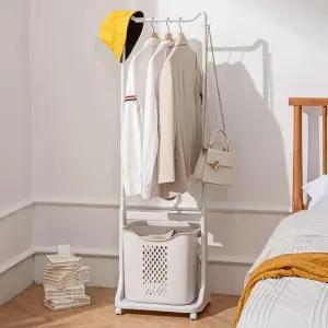이동식 보관함 행거 1단 주방 빨래 바구니 욕실 세탁