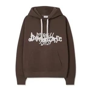 [디바인 디스턴스]플래시 웹 기모 후드티 [브라운]