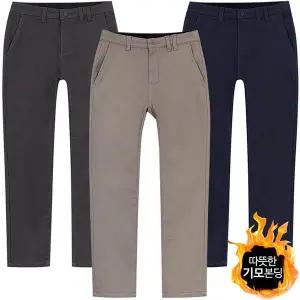 [디바옴므]기모본딩 매직 허리 밴딩 강력 면스판 팬츠 바지 슬랙스