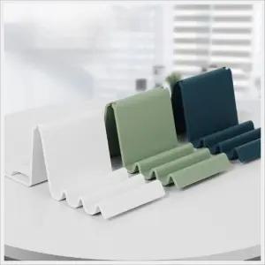 탁상 책생 선반 휴대폰 스마트폰 거치대 물결모양