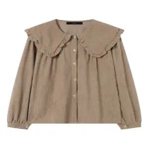 [르샵]세일러 카라 셔링 골덴 블라우스 (DP4BA004A)