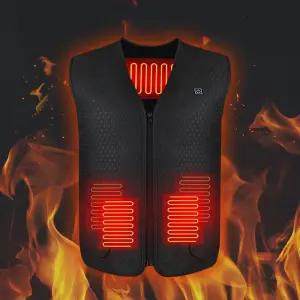 발열조끼 USB 열선 온도제어 온열 방한 난방 보온 등산 캠핑 골프 낚시