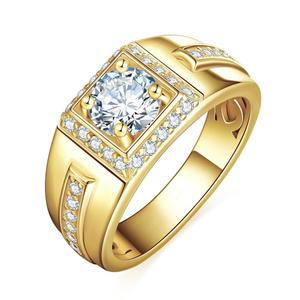 로이푸리 모이사나이트 남성 웨딩 밴드 14K/ 화이트 골드 도금 큐빅 지르코니아 약혼 반지 중공 컴포트 핏 선물 사이즈 8-12