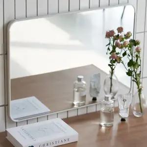 벽 부착 거울 인테리어 깔끔한 부착식 무타공 벽 거울 화장대 욕실 현관 화장실