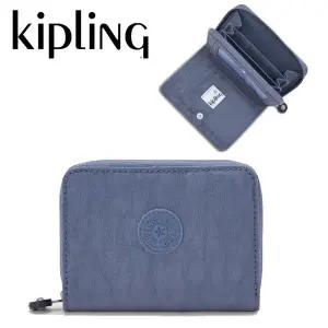 갤러리아 키플링 지갑 선물 천소재 지폐 동전 반지갑 머니 러브 블루 러버 K