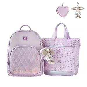 [BONTON](광주신세계)봉통 26년 신학기책가방세트(서양) LV하트엠보싱책가방셋트 7697T-833-835-04