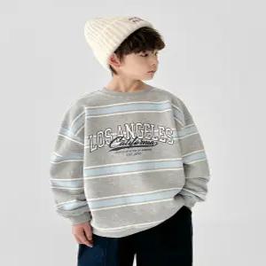 (리틀브로) (아동)B.멀티단가라맨투맨_멜란지[티셔츠BFJW866A]