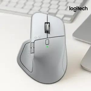 로지텍코리아 MX MASTER 4 FOR MAC 햅틱 마우스 화이트실버