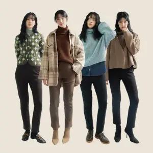 (단독/강력추천) 25FW 벨리츠 여성 윈터 기모 팬츠 4종