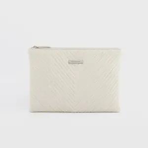 세이나 소가죽 V퀼팅 체인 클러치백 아이보리 AL68-2804-IV