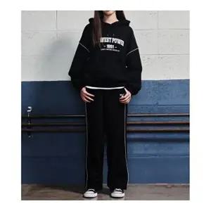 [셀러허브 1]에꼴리에 HC33 노기모 삥줄 후드세트 여아,상하복,후드,티,바지,노기모,겨울,블랙,세트 24D07