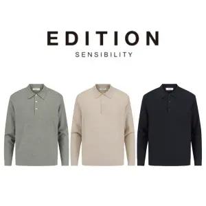 [롯데백화점]에디션 25 FW 남자카라니트 허니콤 티에리 스웨터 3종 1택 NNF4ET1991 DR4488